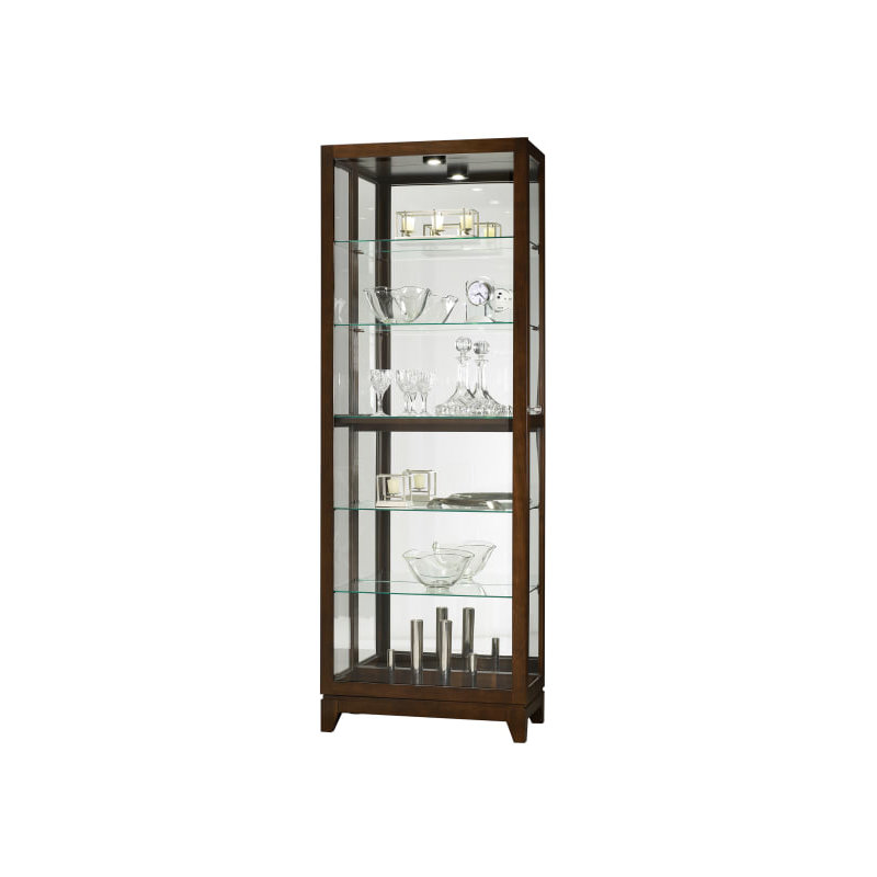 Luke V Lighted Curio Cabinet, Espresso