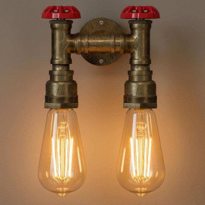 Armed Sconce, Brushed Copper