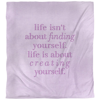 Housse de couette simple Creative Yourself Quote