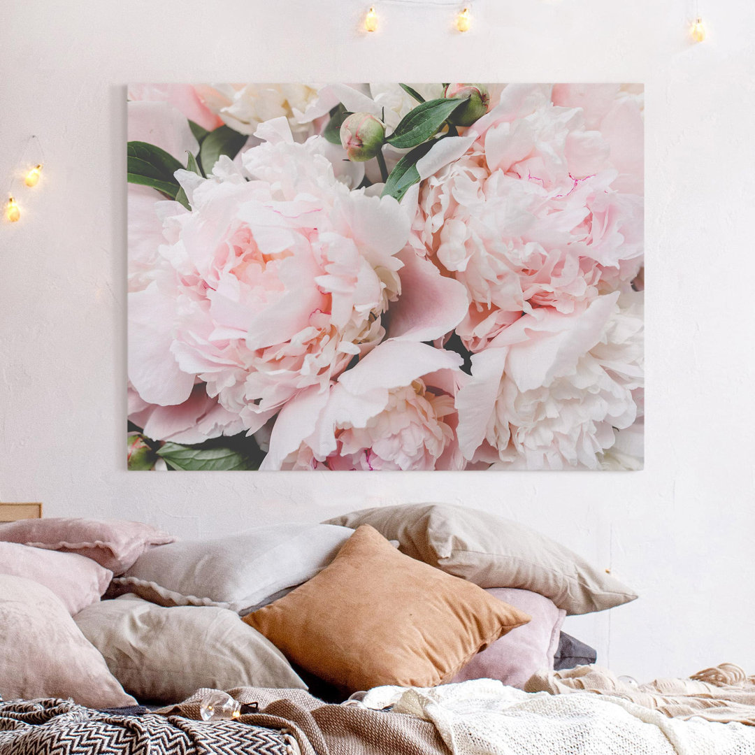 Leinwandbild Light Pink Peonies