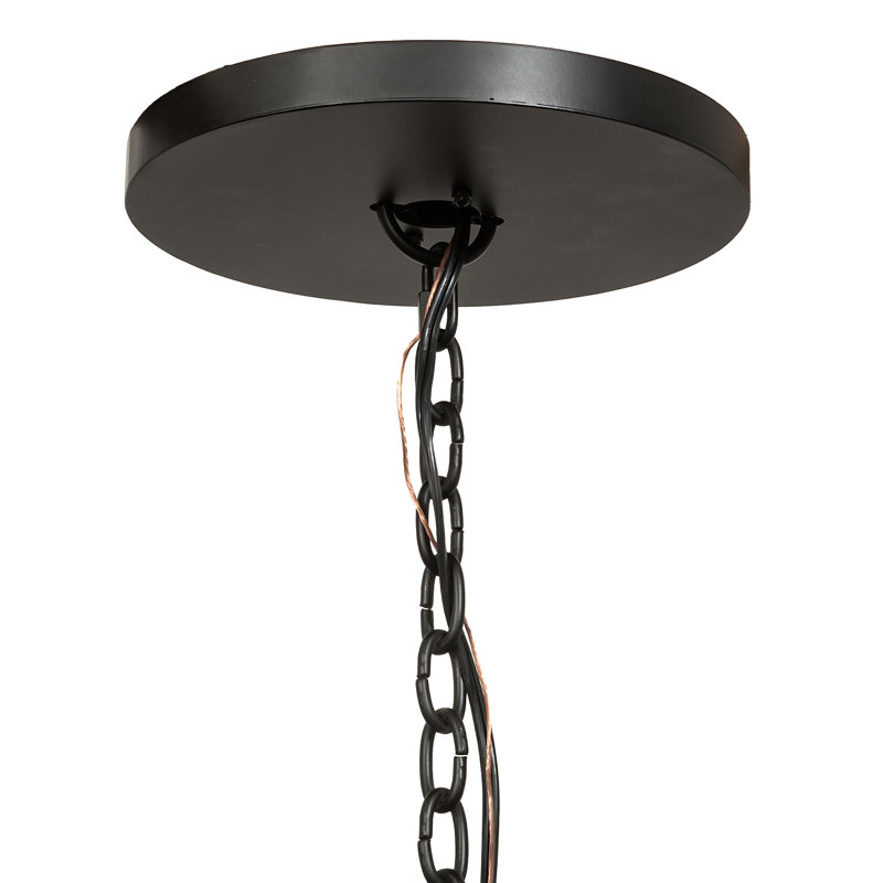 Cyclone 20-Light Solar Black Iron Chandelier