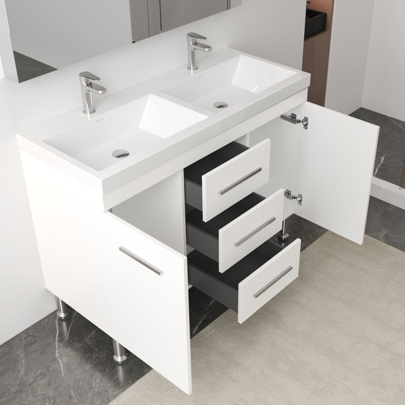 Almando Modern 48" Double Bathroom Vanity Set