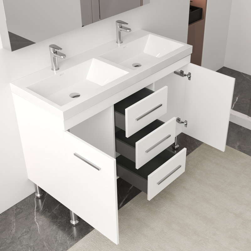 Ensemble de meuble-lavabo double 48 po Almando