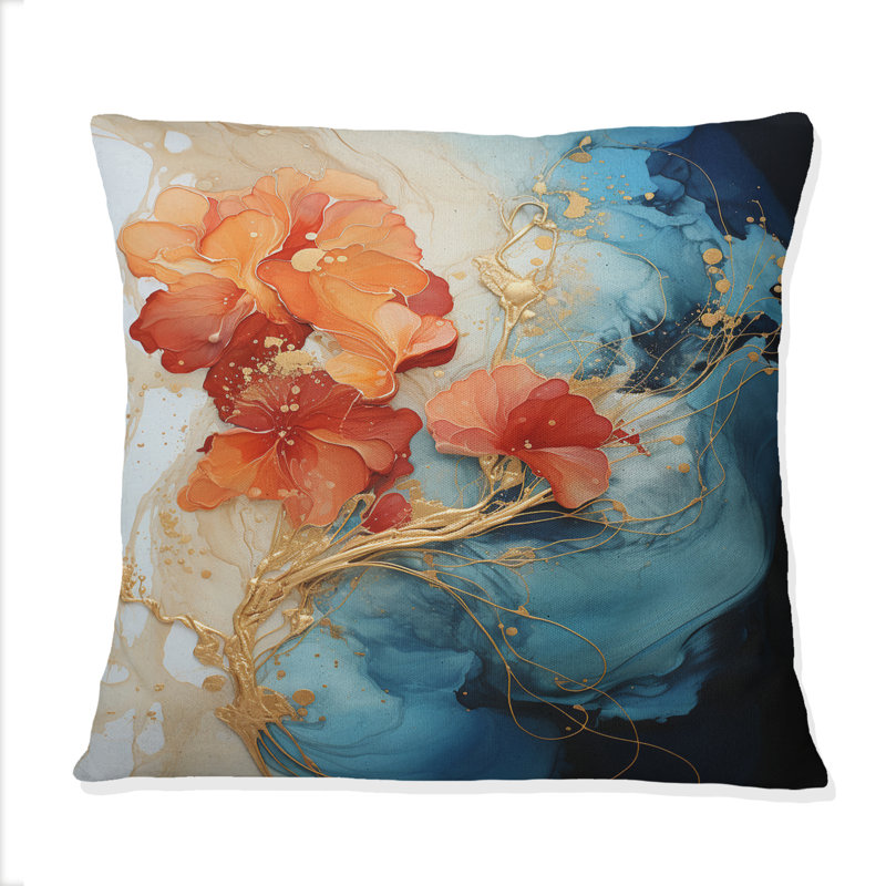 Coussin Orange, 18" x 18"