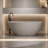 Beige 71'' Freestanding Bathtub, Solid Surface, Spacious Interior, To Cosmetics, Slow Heat Loss Surface Soaking Bathtub With Overflow And Pop - Up Drain, , Wear , Easy Clean, Ergonomic Design For
