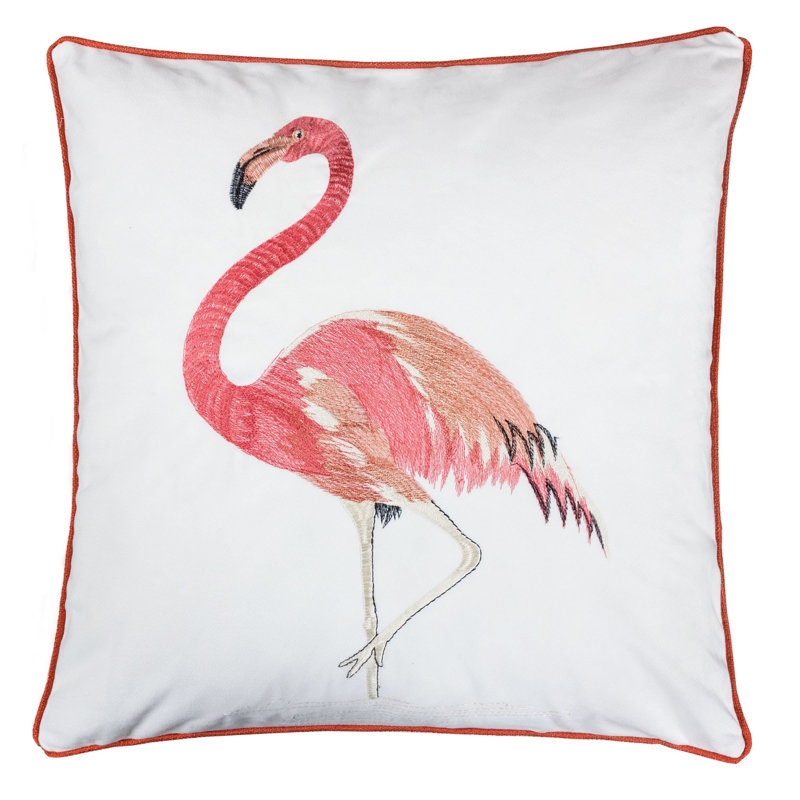 Blanquilla Appliqued Velvet Throw Pillow