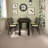 Black Free Form Solid Wood Dining Table-2075335856