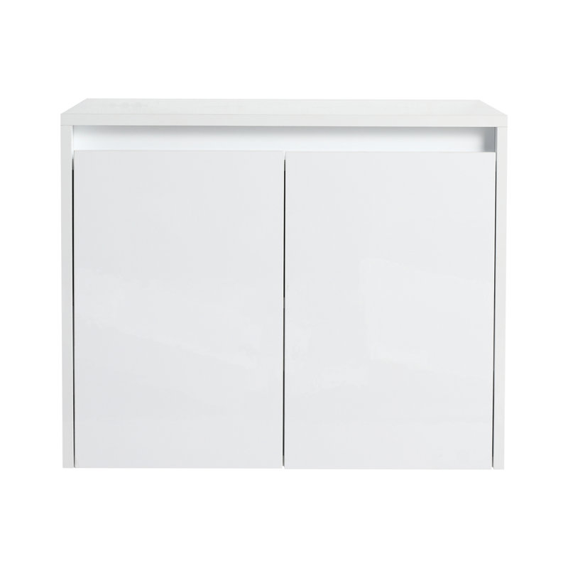 24" Bathroom Wall Cabinet, 2-Soft Close Doors, Float Mounting Design,