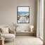 Art mural en bois, promenade en bois vers l'océan turquoise et sable blanc-439723086