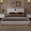 Lit plateforme tapissier luxueux en similicuir avec tête de lit épaisse, haut-parleurs Bluetooth et lumière DEL RVB, aucun sommier nécessaire-863643145-863643142