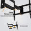 ProMounts Premium Articulating/Full Motion TV Wall Mount for 32" to 65" TVs up to 80lbs