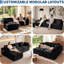 Ensemble de canapé modulaire en nuage compressé Chenille, canapé modulaire 3 pièces avec coin + milieu + chaise, aucun assemblage requis-582743760