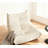 Luxury Accent Chair Button-Tufted Detail White Microfiber Comfy Chair Living Room Furniture 1Pc-570524303