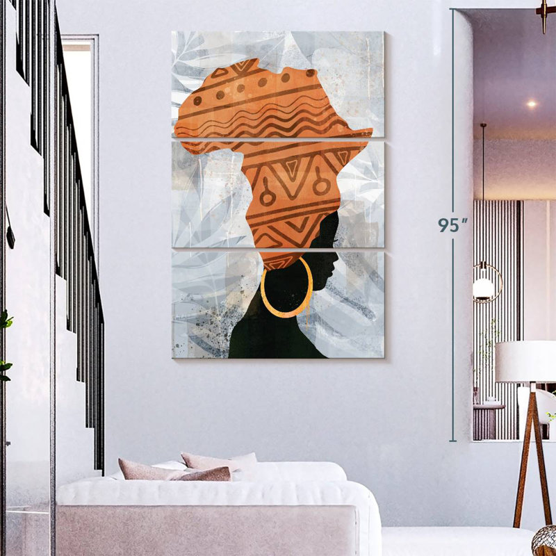 Bandeau imprimé tribal, H 38 po x l 24 po