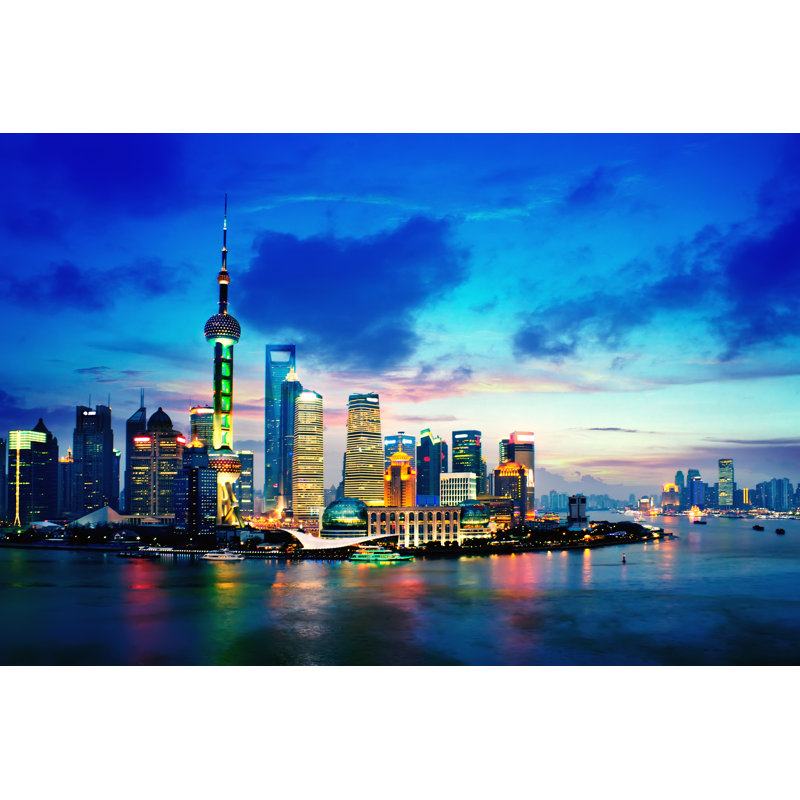 Marchagee Shanghai by Liufuyu - Wrapped Canvas Print, 20cm H x 30cm W x 3.8cm D