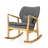 Solid Wood Rocking Chair with Cushion-575560986-575560984