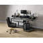 Bureau pour studio 83 po Eleazar finition chêne (sans les chaises de bureau)-1896738588
