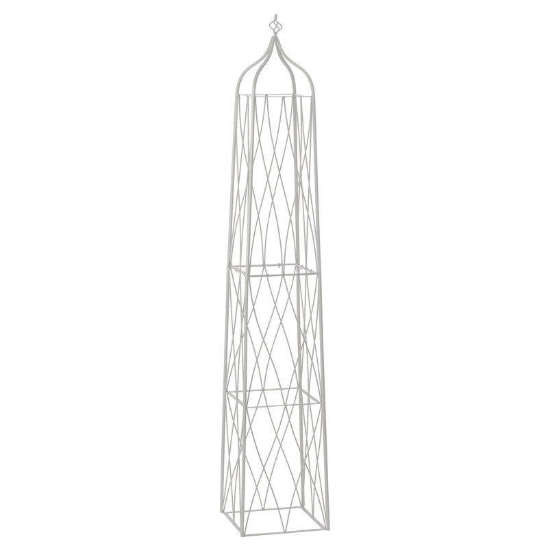 Metal Vertical Garden, White, 78"H x 13.8"W x 13.8"D