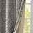 Mirage Charcoal Damask Total Blackout Thermal Grommet Single 50x108" Curtain Panel-209583916-209583918