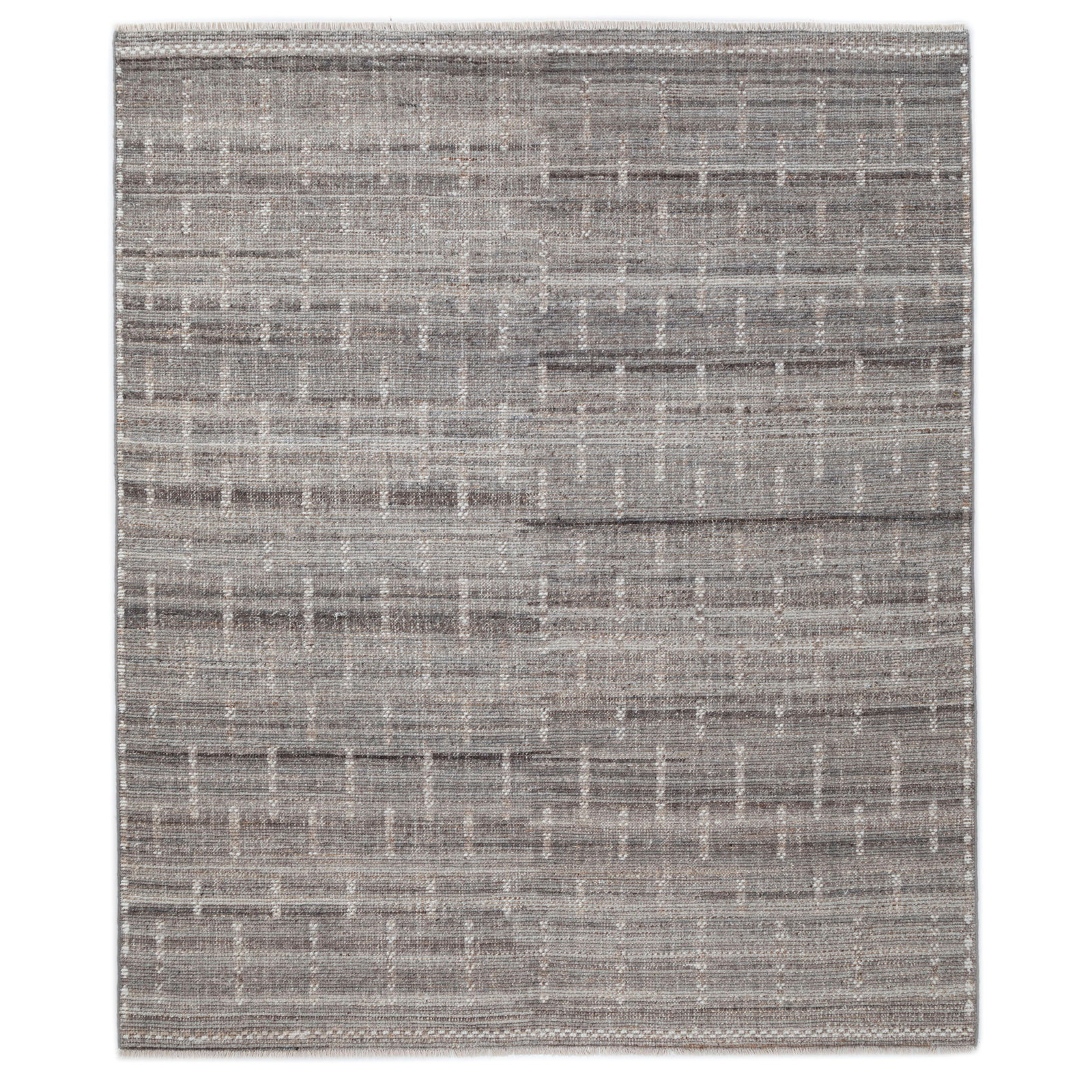 Hand-Knotted Striped Rug, Rectangle 8'9" x 11'9"