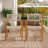 Solid Wood Outdoor Dining Armchair-998526629