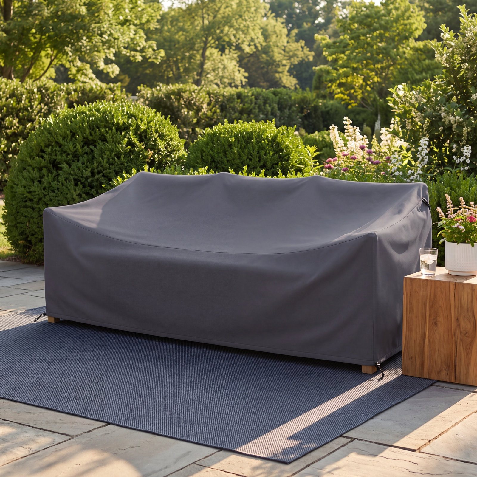 54" Wicker Outdoor Patio Loveseat Cover