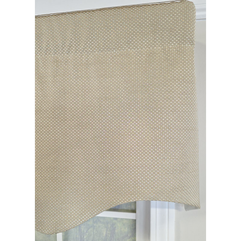 RLF Home Basket Weave Regal Valance, Cream