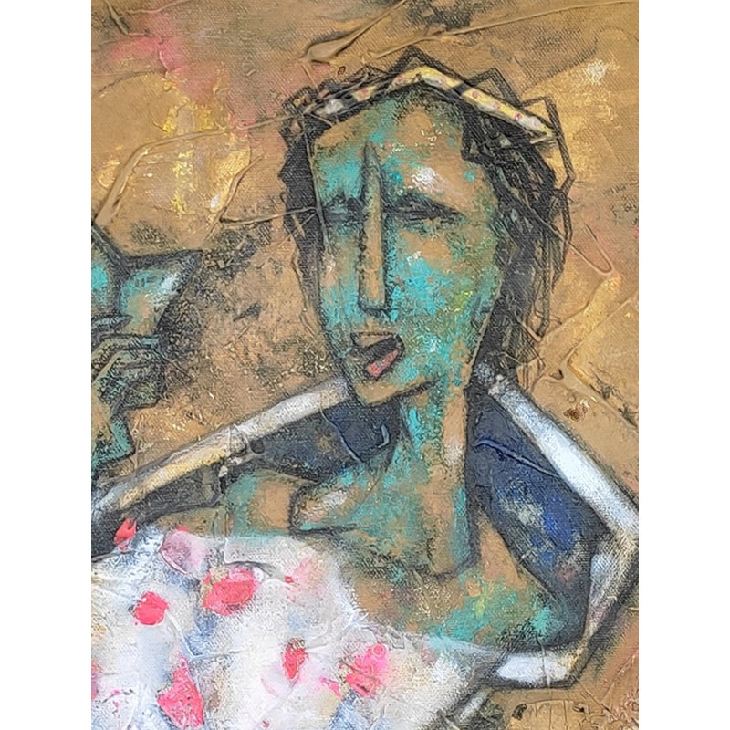 Relaxation - Art abstrait | Technique mixte sur toile | Par Dhananjoy Das