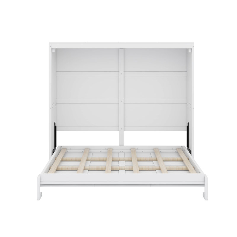 Lit escamotable double, Blanc