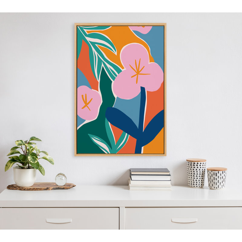 «Oaxaca Garden» par Kate Aurelia Holloway, reproduction d'art sur toile encadrée, L 23 po x H 33 po, Naturel
