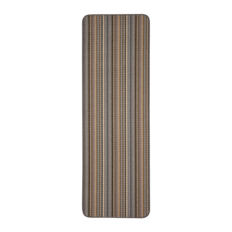 Aloysious Non-Slip Striped Indoor Doormat, Runner 67 x 200 cm, Beige