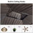 Aluminum Patio Hardtop Bronze Gazebo with Privacy Curtain and Mosquito Netting-116818740