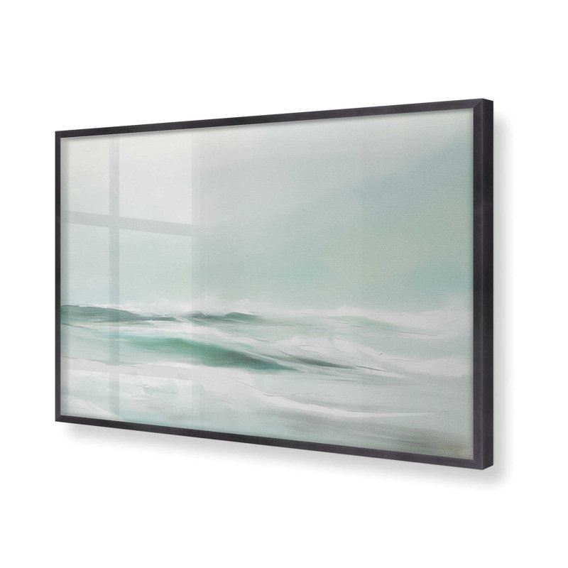 Serene Swells II, H 12,25 po x l 15,25 po, Cadre photo simple en zinc vieilli