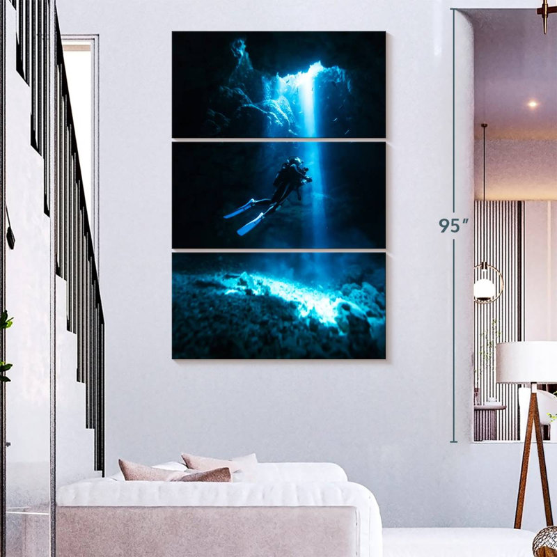 Sireci Scuba, 74" H x 48" W