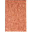 Cowhide Geometric Area Rug in Shrimp-2017436454