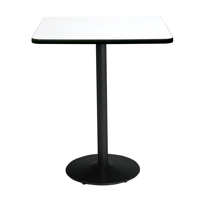 Dining room table Mode Breakroom, Noir, H 42 po x L 30 po x l 30 po, Lin frais