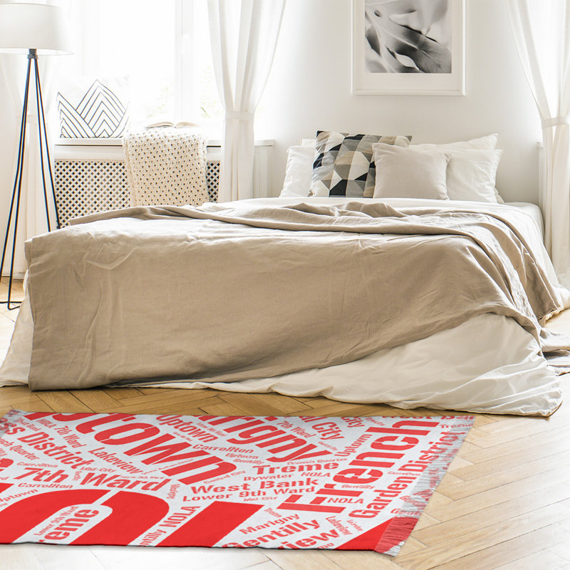 Tapis de zone rouge à tissage plat, Oui, Nouvelle-Orléans