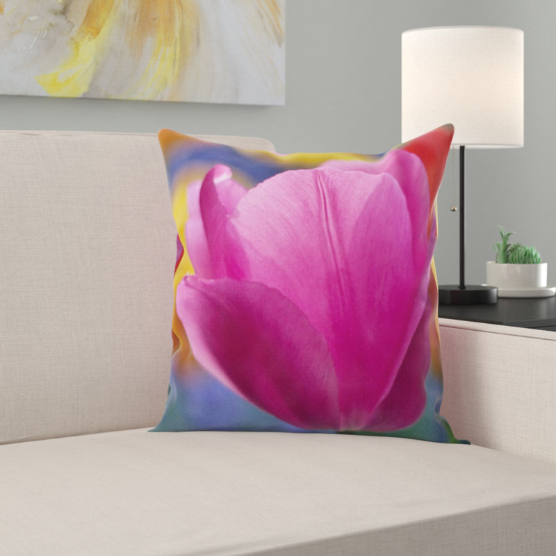 Coussin décoratif fleuri