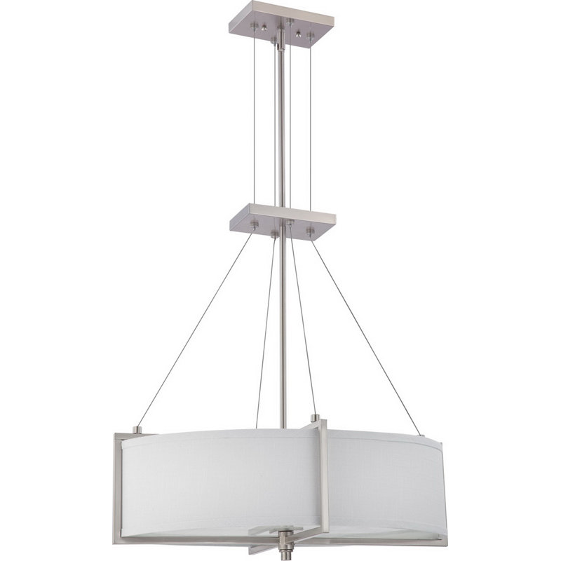 Luminaire suspendu géométrique 4 lumières pour îlot de cuisine Paull