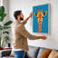 Giraffe Head Bold Modern - Wrapped Canvas-1943526320-1943526344