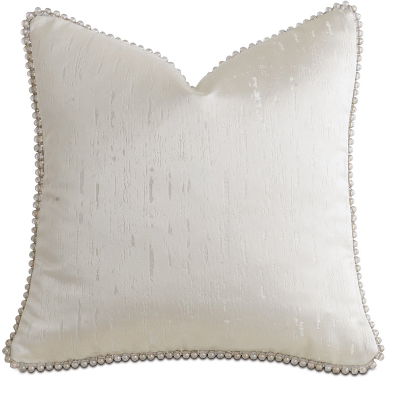 Watermill Square Pillow Cover & Insert, Faux Down