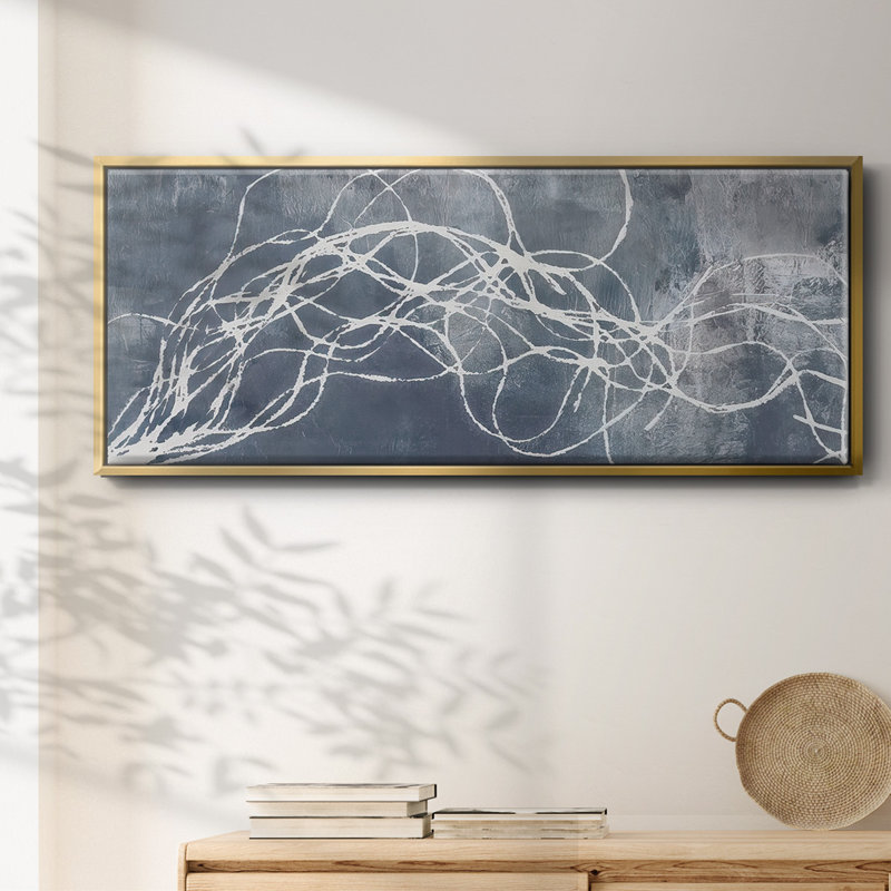 Organic Lining  II - Framed Canvas, 8" H x 20" W