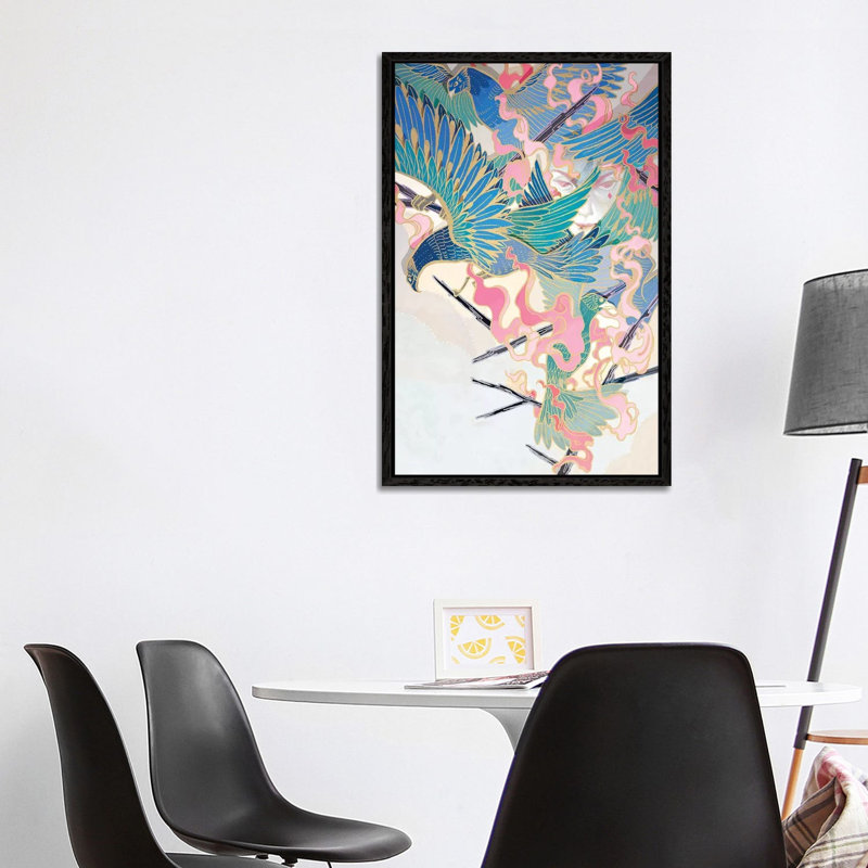 Secret Weapon by Sija Hong - Painting on Canvas, Black Framed, 101.6 cm H x 66.04 cm W