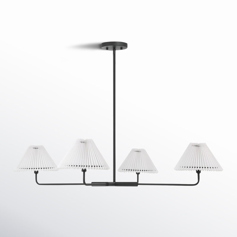 Pearson 4-Light Chandelier, Noir mat