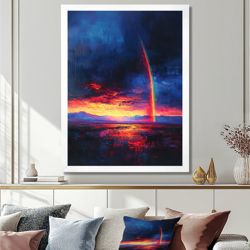 Belmond - Landscapes Wall Decor, H 32 po x l 24 po, Picture Framed Print, Blanc