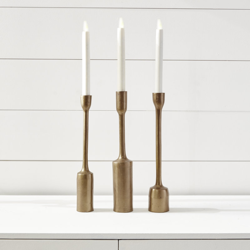 Inge Candlestick, Antique Brass