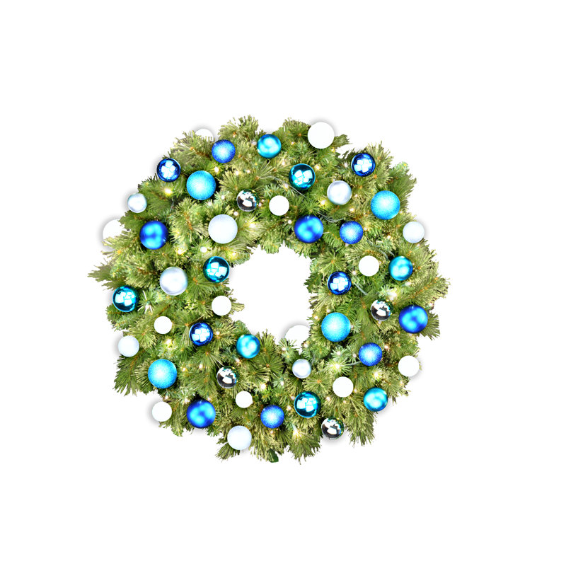 Couronne lumineuse, H 8 po x l 36 po x P 36 po, Bleu