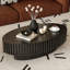 Table basse ovale en forme de piédestal-71997672