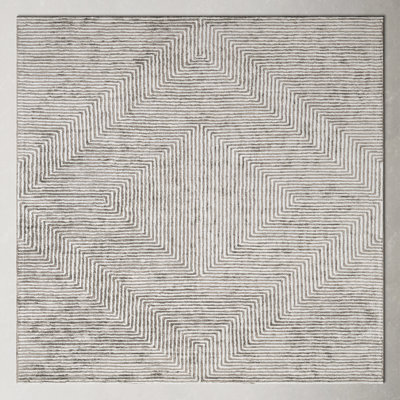 Balos Hand-Tufted Geometric Viscose Rug