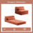 Floor Sofa Bed (Orange)